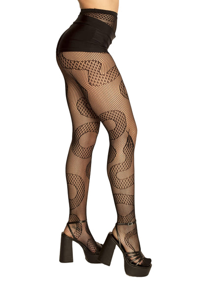 Halloween Dark Fishnet Tights