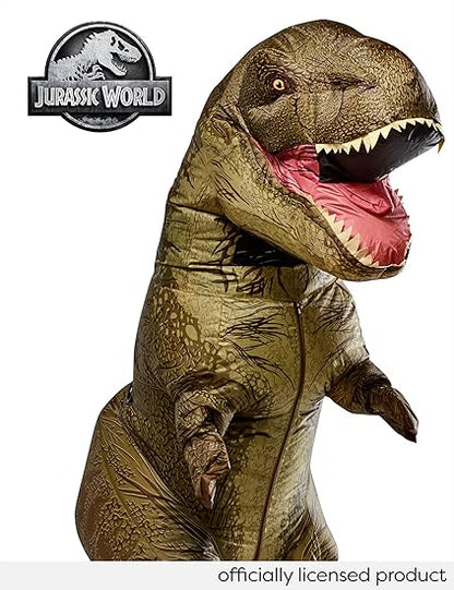 Rubies Jurassic World: T-Rex Inflatable Costume for Adults, Unisex One Size
