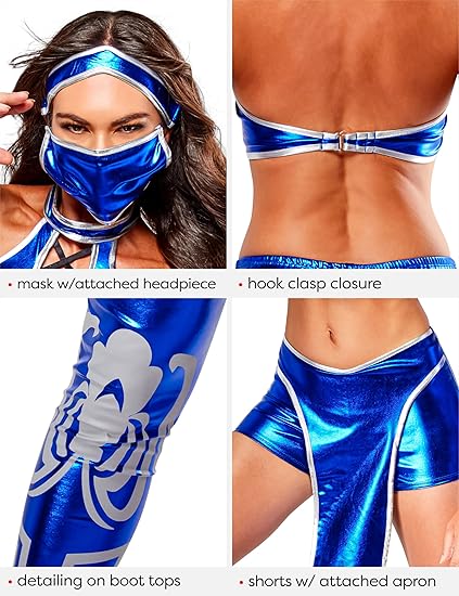 Secret Wishes Womens Kitana Mortal Kombat Costume
