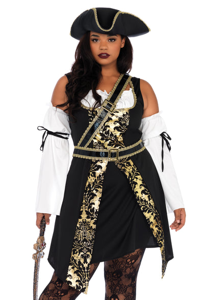 Leg Avenue 4PC Black Sea Buccaneer