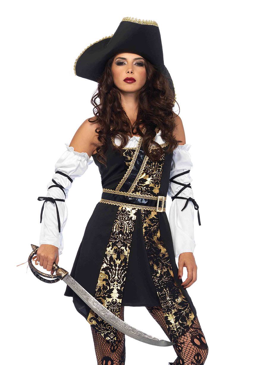 Leg Avenue 4PC Black Sea Buccaneer