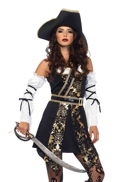 Leg Avenue 4PC Black Sea Buccaneer