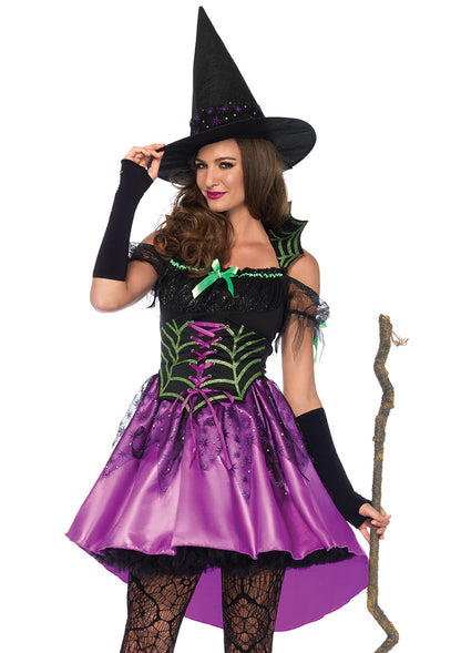 LEG AVENUE 2 PC SPIDERWEB WITCH DRESS