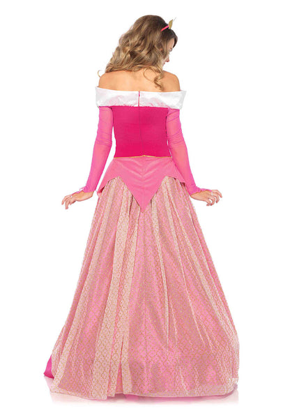 Leg Avenue 2PC.Sleeping Princess,satin long ball gown and golden crown