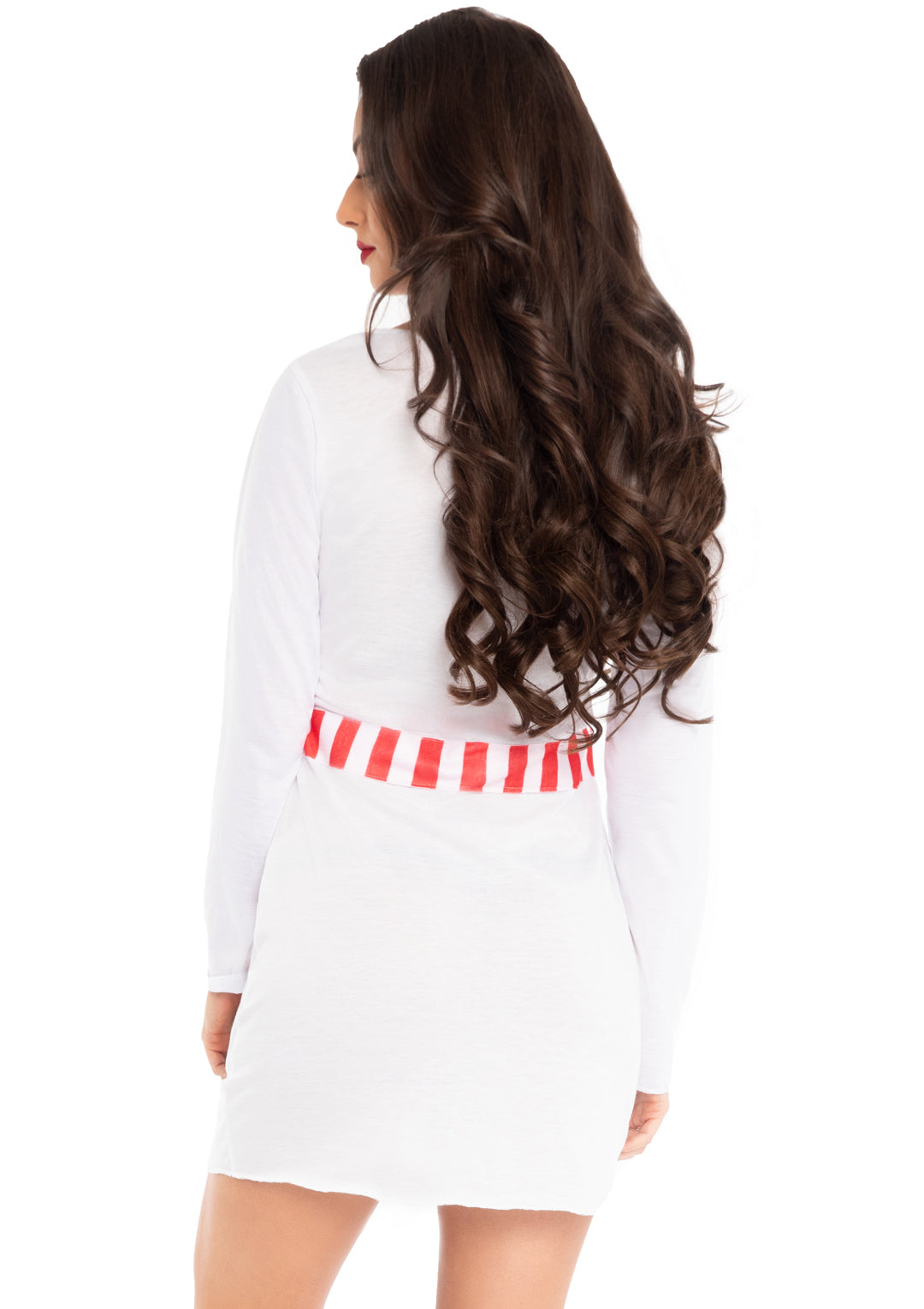 Leg Avenue Snowman Long Sleeve T-Shirt Dress, White,