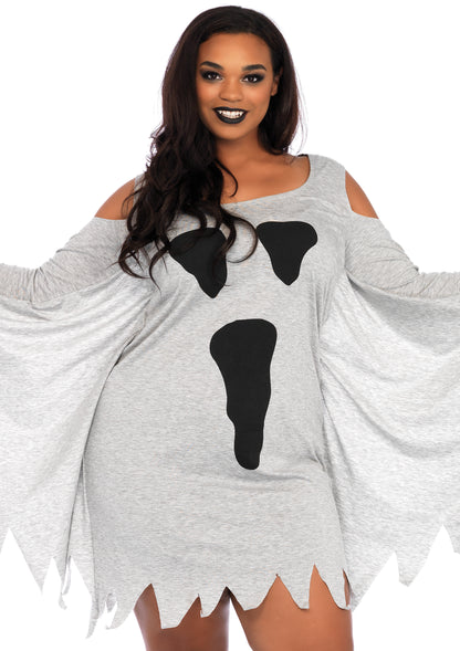 Leg Avenue Jersey Ghost Dress, Grey