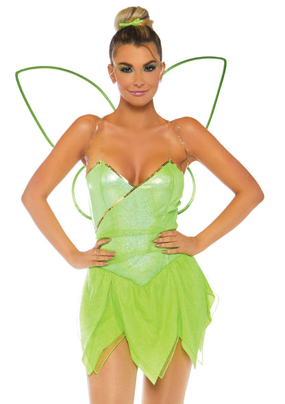 Leg Avenue 4 Pc Pretty Pixie, Green, 