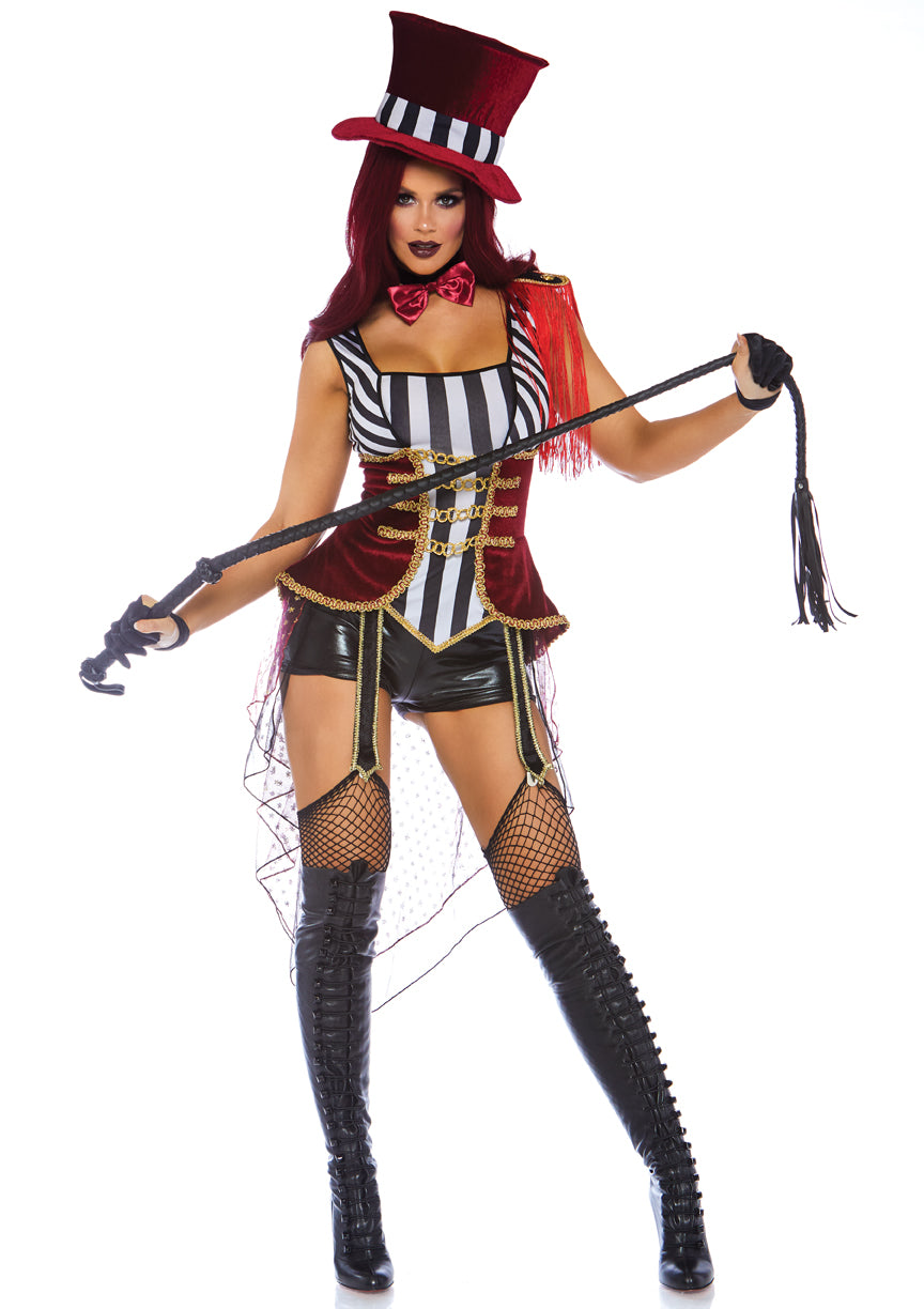 Leg Avenue 3 Pc Daring Lion Tamer, Multicolor,