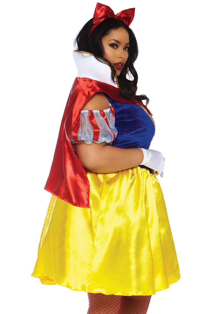 Leg Avenue 2pc Fairytale Snow White, Multicolor, 1X-2X