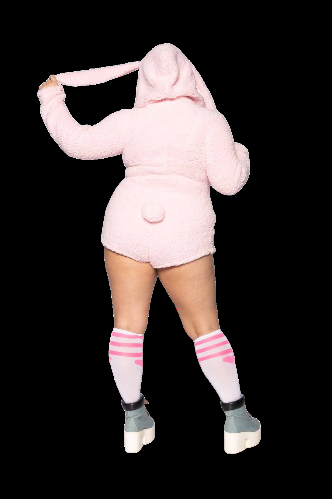 Leg Avenue Cuddle Bunny Costume, Beige,