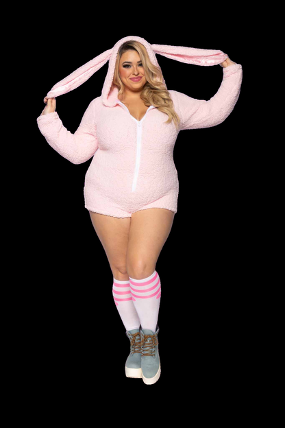 Leg Avenue Cuddle Bunny Costume, Beige,