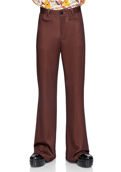 Leg Avenue Men's Bell Bottom Pants BROWN