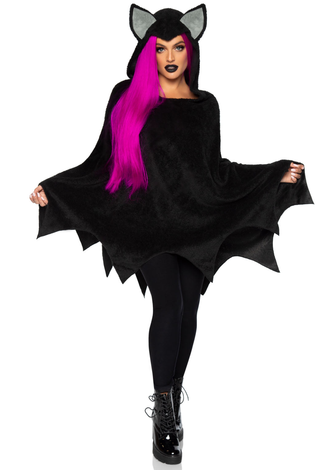 Leg Avenue Bat Poncho, Black, One Size
