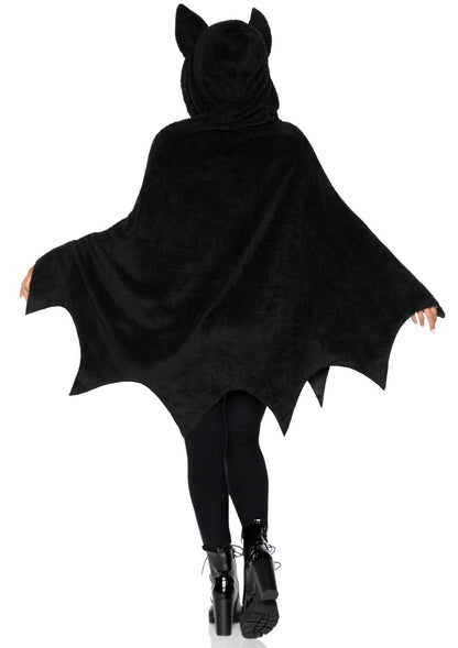 Leg Avenue Bat Poncho, Black, One Size