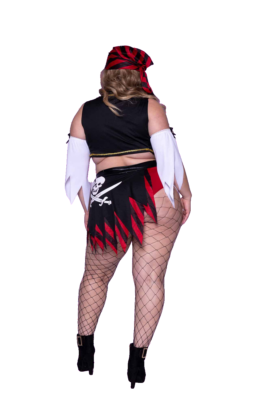 Leg Avenue 4 PC Wicked Pirate Wench Costume, Multicolor