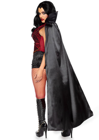 Leg Avenue 3 PC Bloodthirsty Vamp, Burgundy/Black,