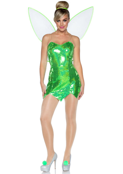 Leg Avenue 6 PC Green Fairy, Green, 