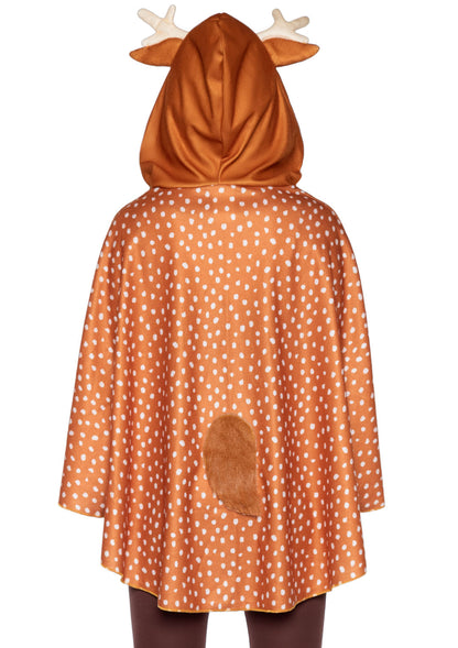 Leg Avenue Fawn Poncho, Brown, One Size