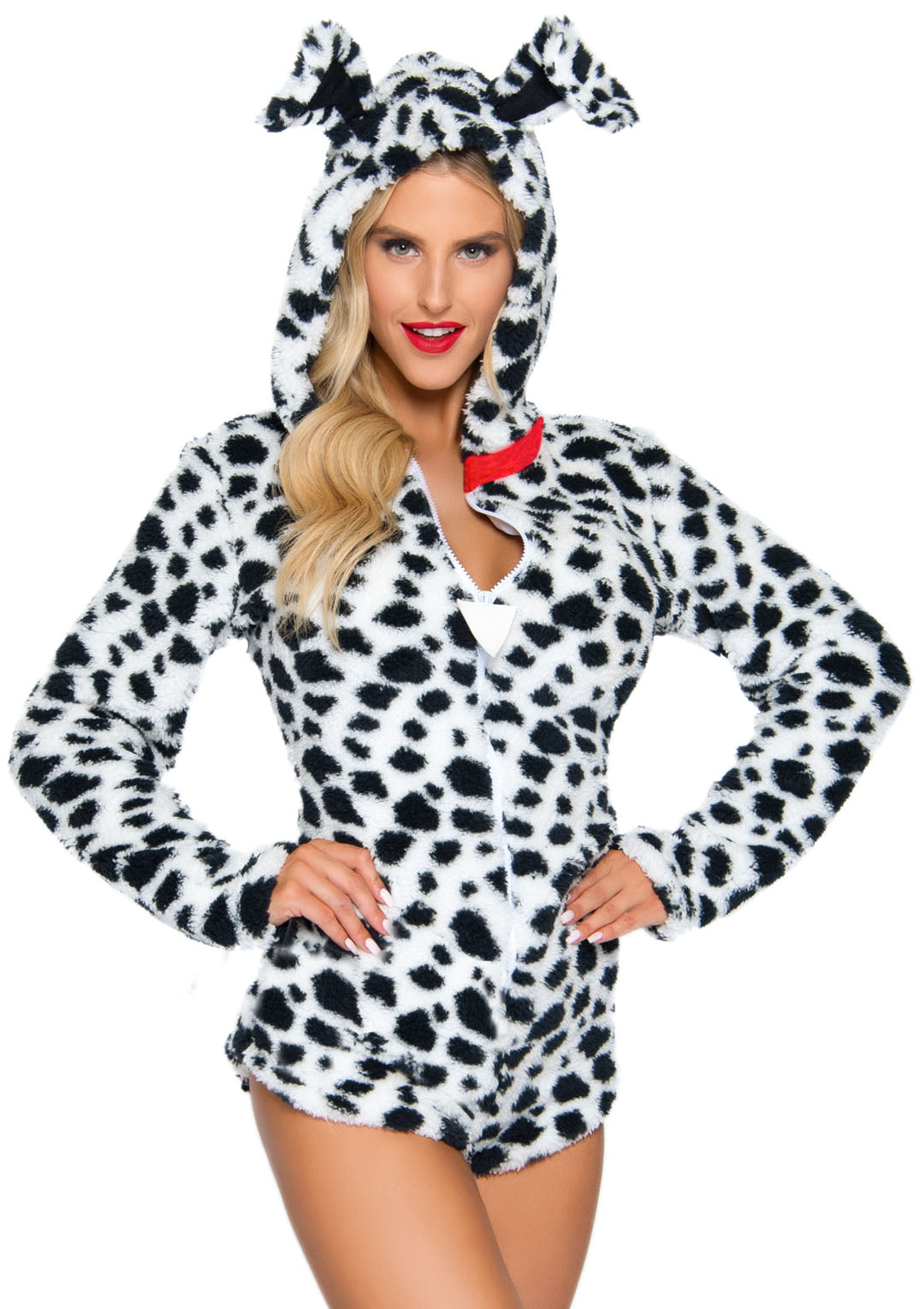 Leg Avenue Darling Dalmatian, Black/White,