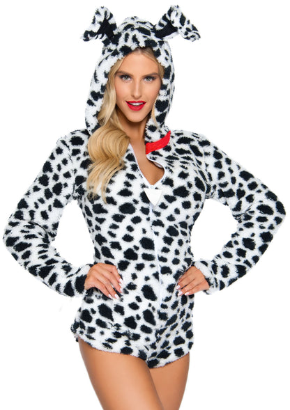 Leg Avenue Darling Dalmatian, Black/White,
