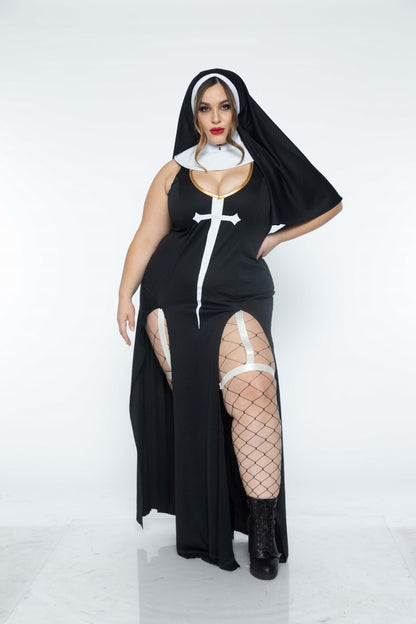 Leg Avenue 3 PC Sultry Sinner, Black/White,
