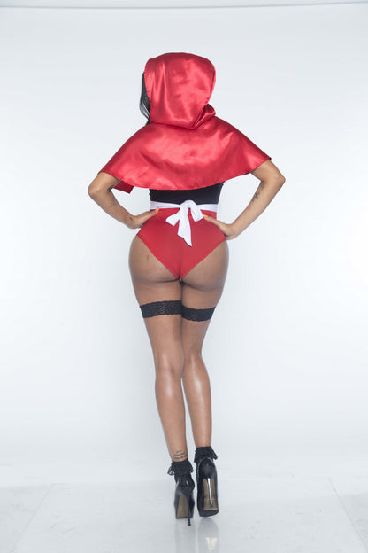 Leg Avenue 3 PC Naughty Miss Red, Red,