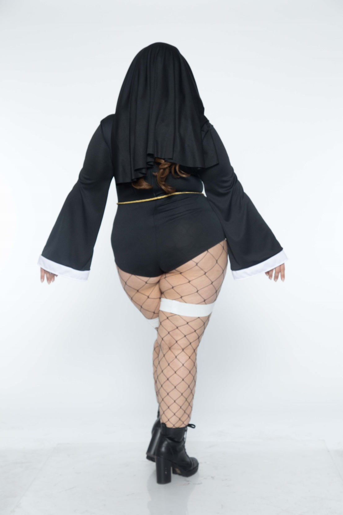 Leg Avenue 4 PC Sister Sin, Black/White
