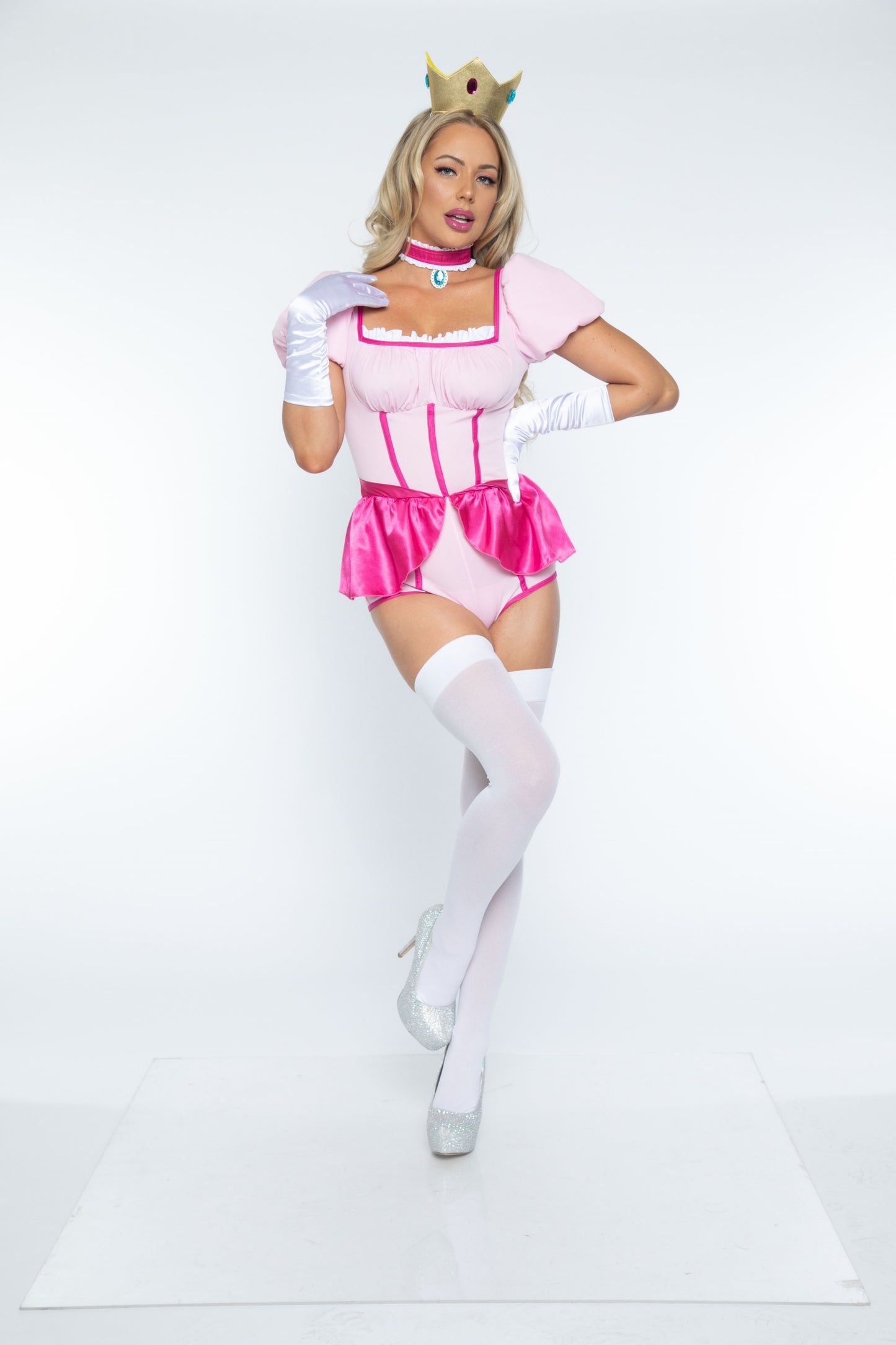 Leg Avenue 3 PC Sexy Pink Princess, Pink,