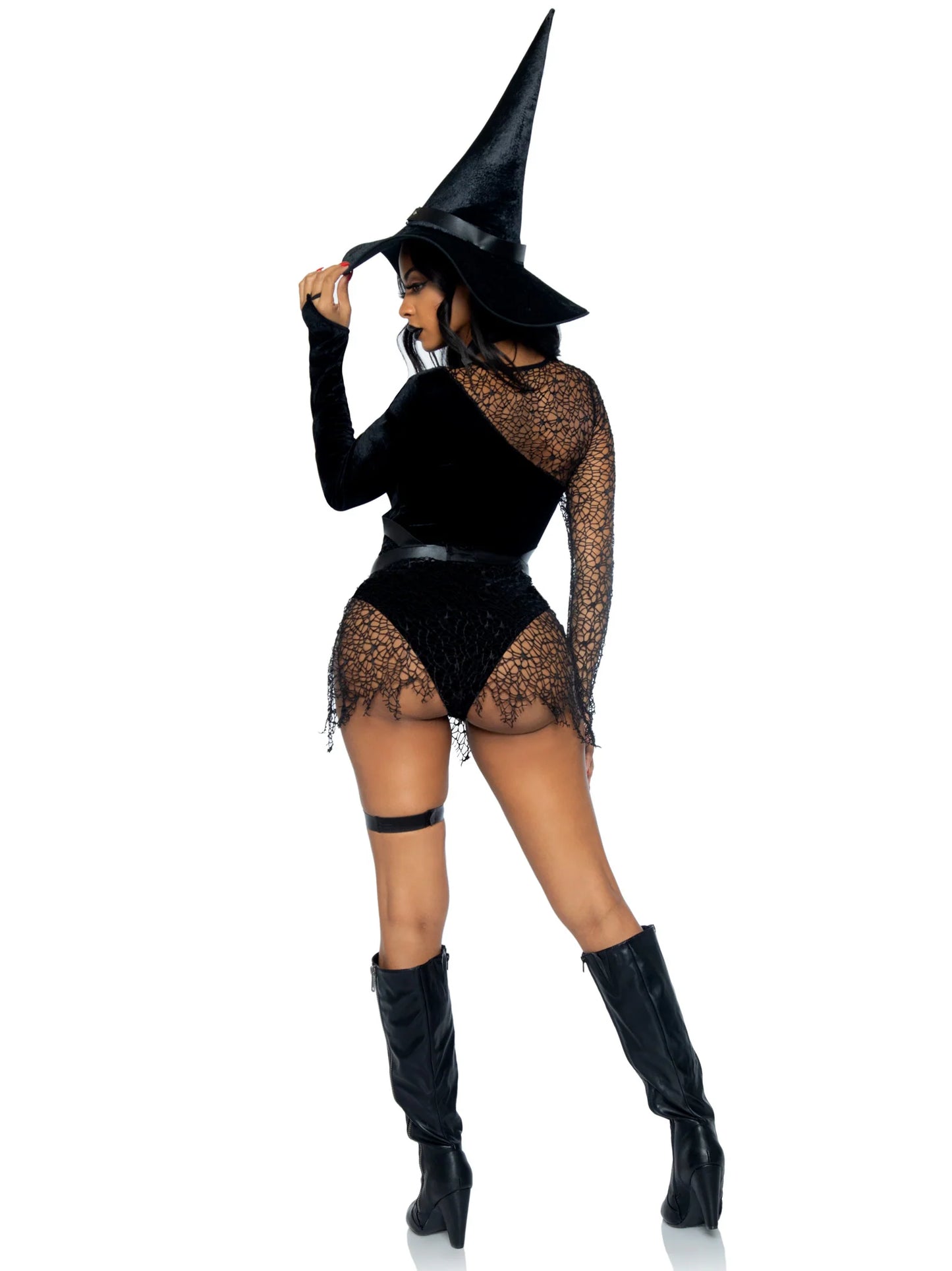 Leg Avenue 3 PC Crafty Witch, Black,