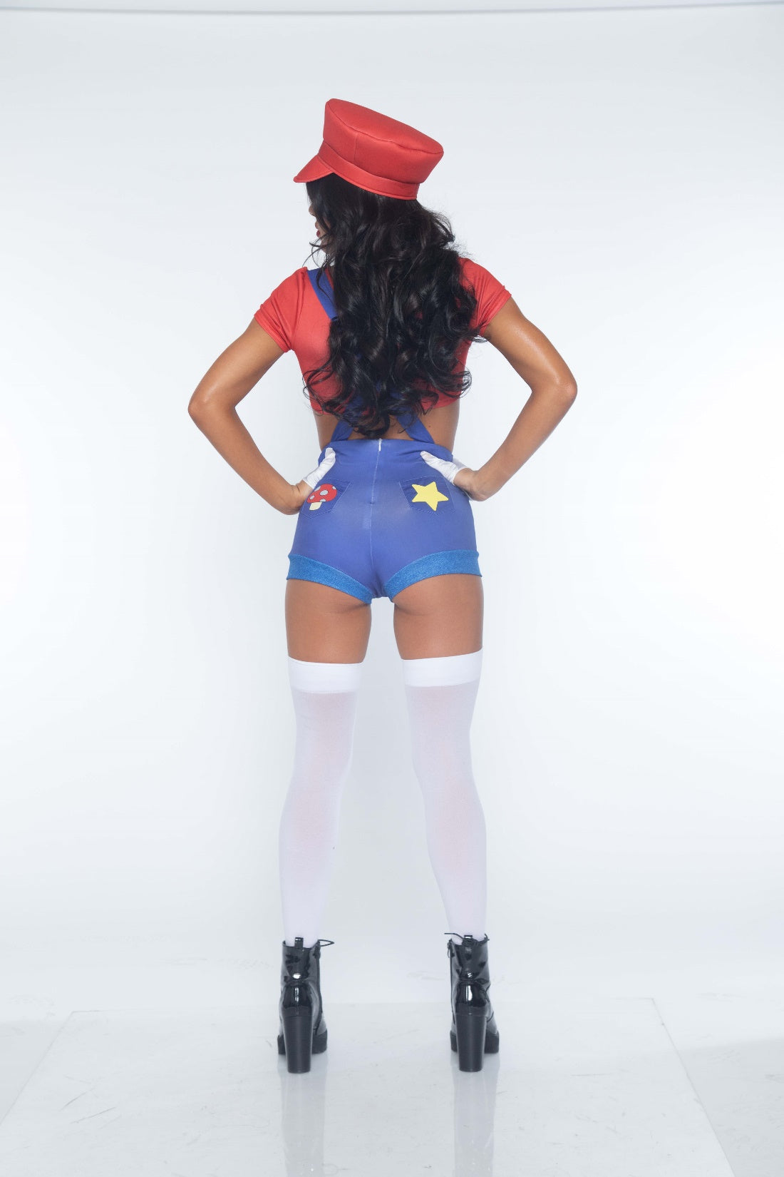 Leg Avenue 3 PC Gamer Babe, Red/Blue,