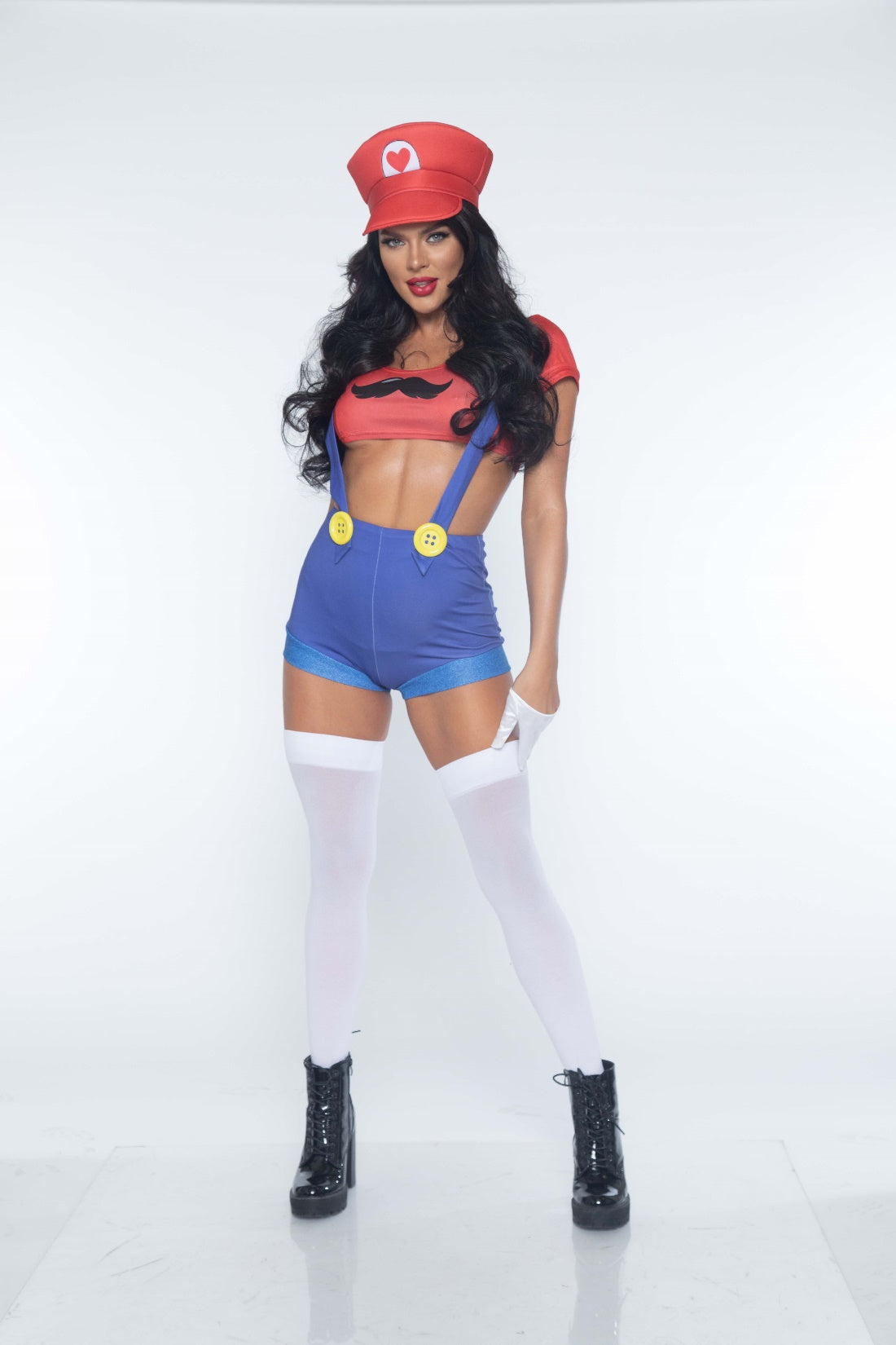 Leg Avenue 3 PC Gamer Babe, Red/Blue,