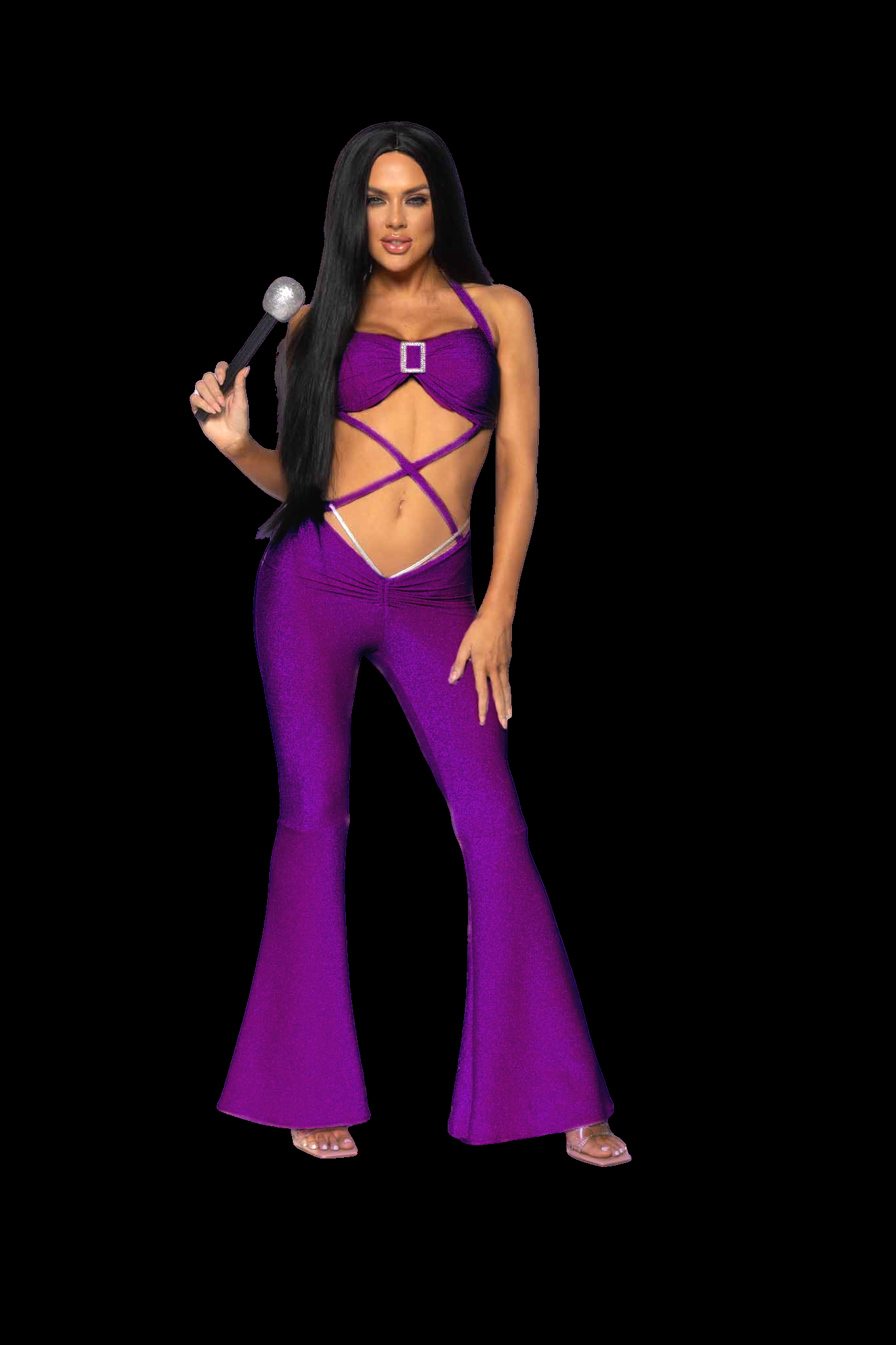 Leg Avenue Pop Star Costume, Purple
