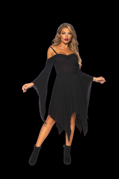 Cotton Gauze Bell Sleeved Peasant Dress