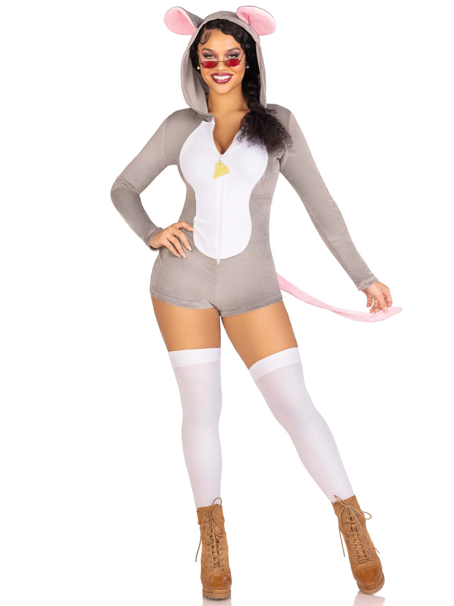 Leg Avenue Comfy Mouse, Grey, M