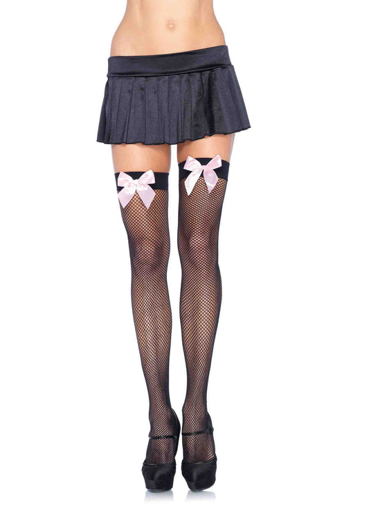 Fishnet Stocking with Bow