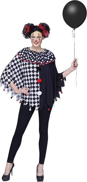 Clown Poncho Adult