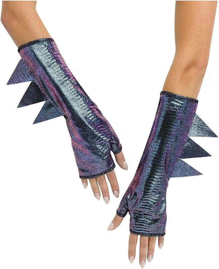 Blue Dragon Fantasy Beast Arm Sleeves Costume Accessory