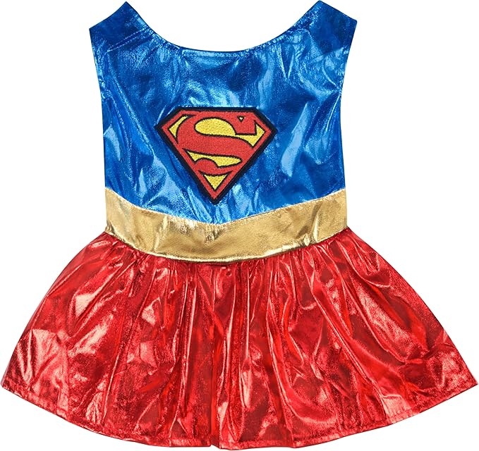 DC Comics Superheroes: Supergirl Pet Costume for For Dogs or Cats by Rubies