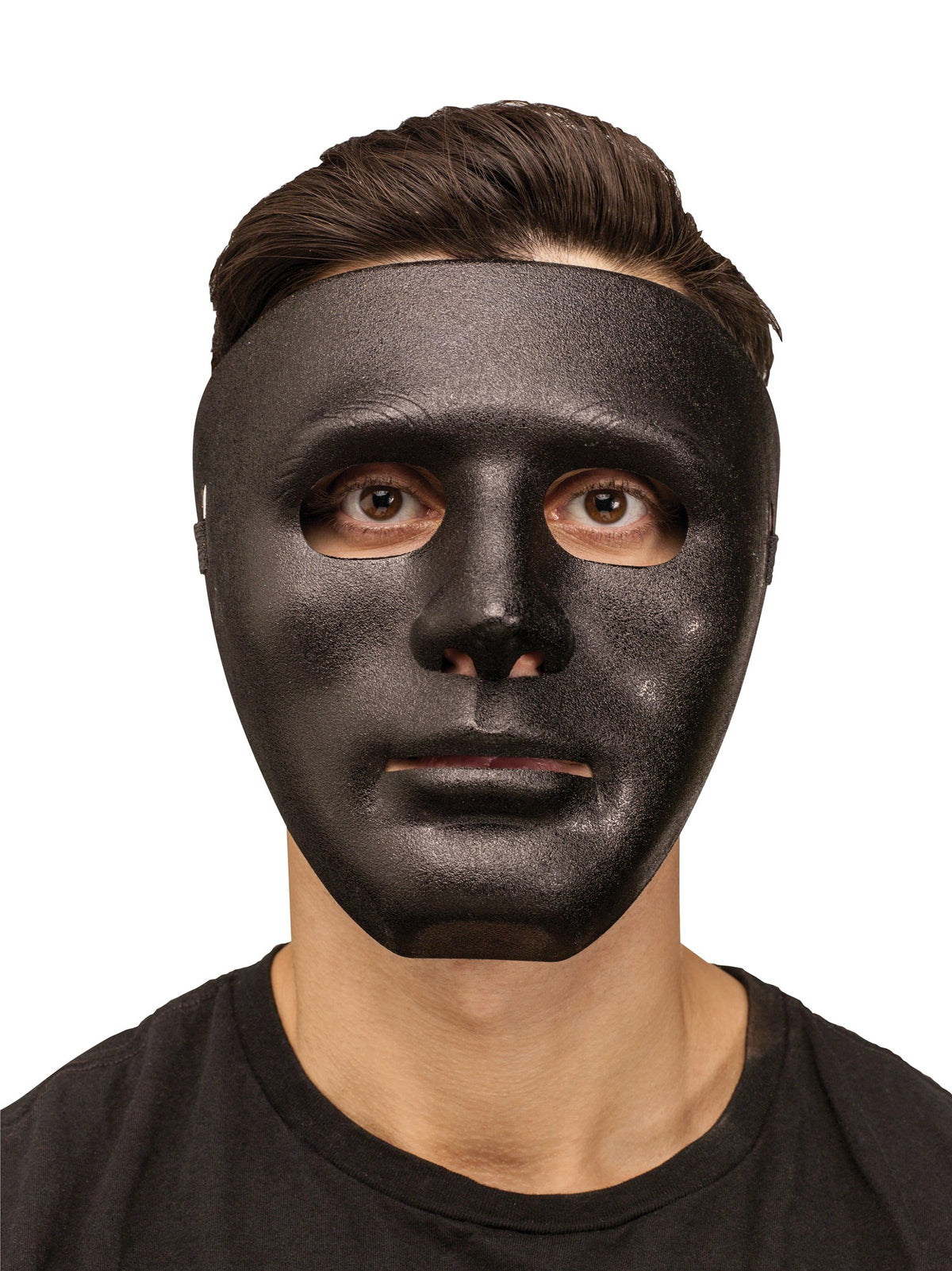 Fun World Blank Male Mask Mens Thick Plastic Face Eye