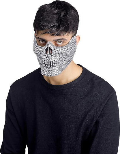 Bling Half Skull Mask