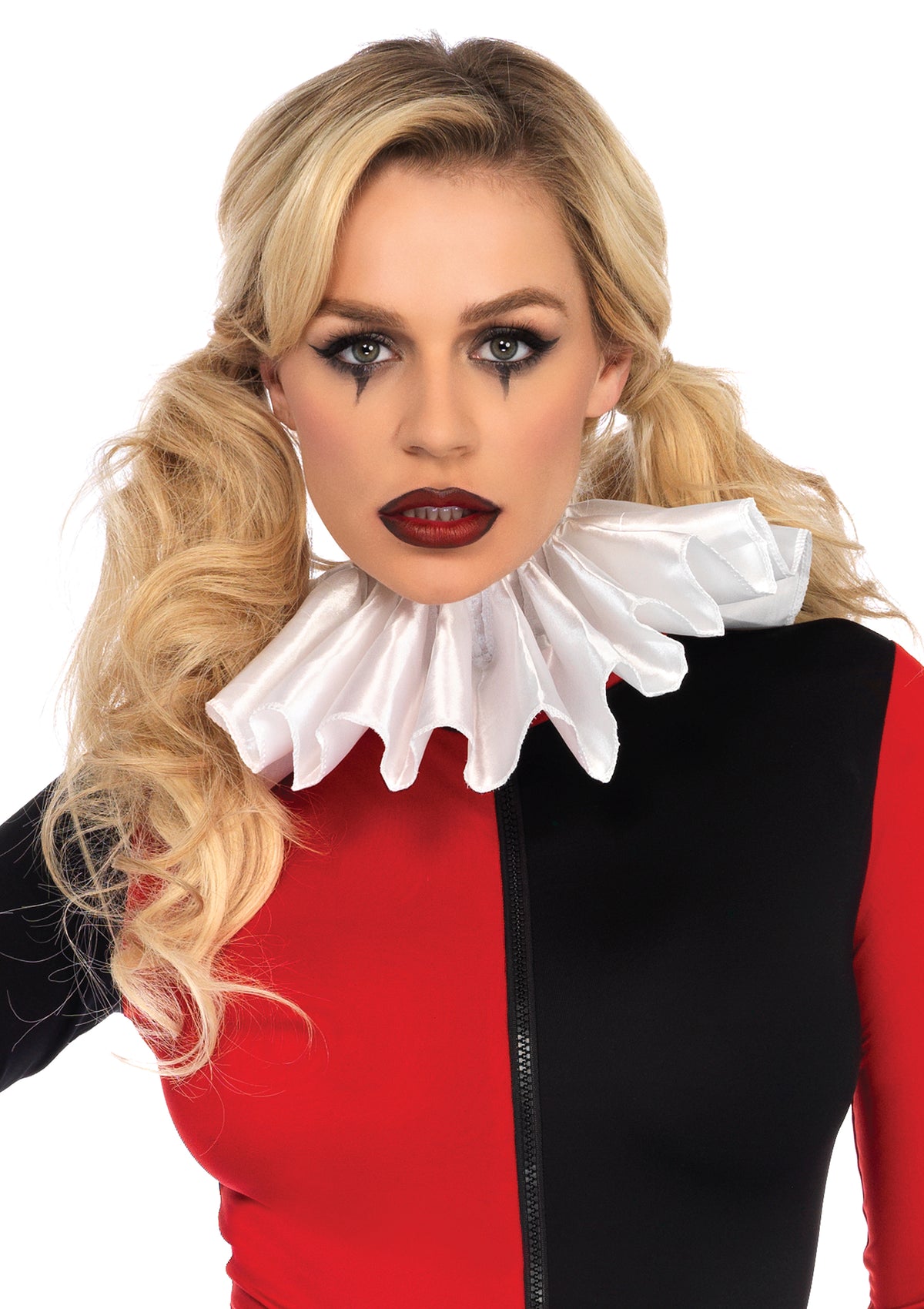 Satin Pleated Ruffle Collar