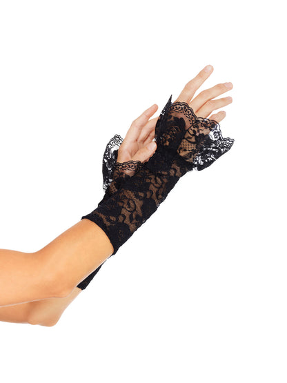 Stretch Lace Gauntlet Arm Warmers