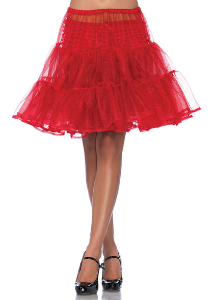 Women’s Shimmer Organza Knee-Length Petticoat Skirt