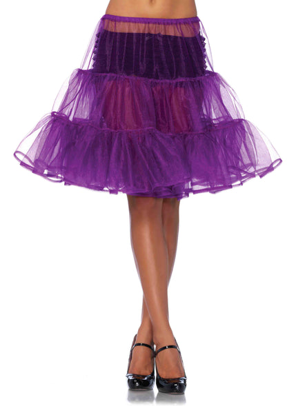 Women’s Shimmer Organza Knee-Length Petticoat Skirt