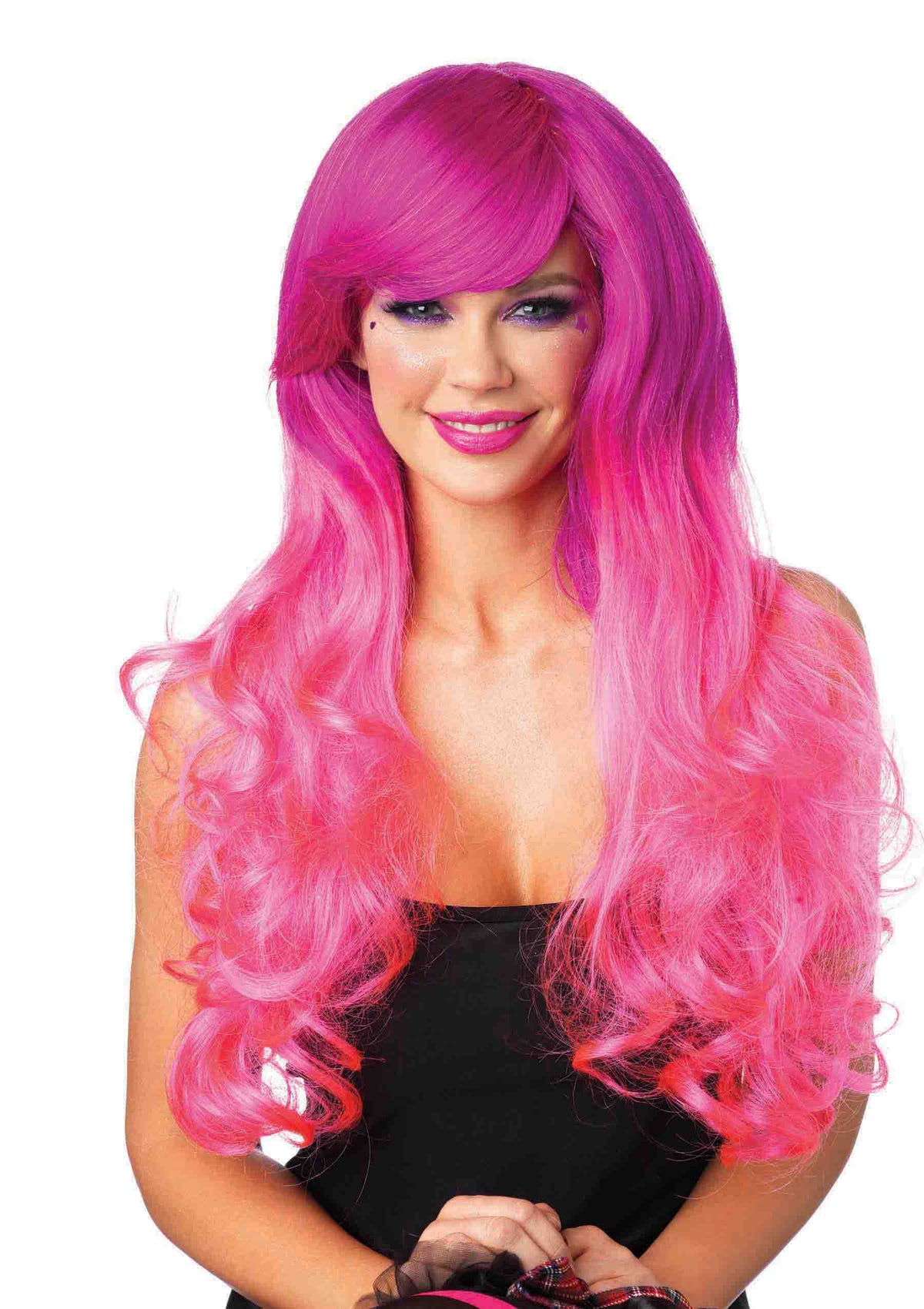 Two-Tone Long Wavy Wig