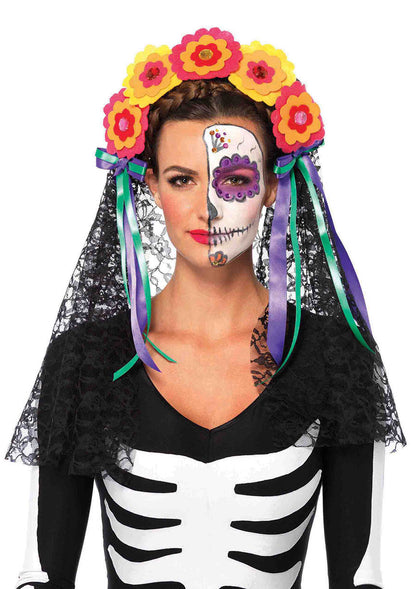Day Of The Dead Flower Headband