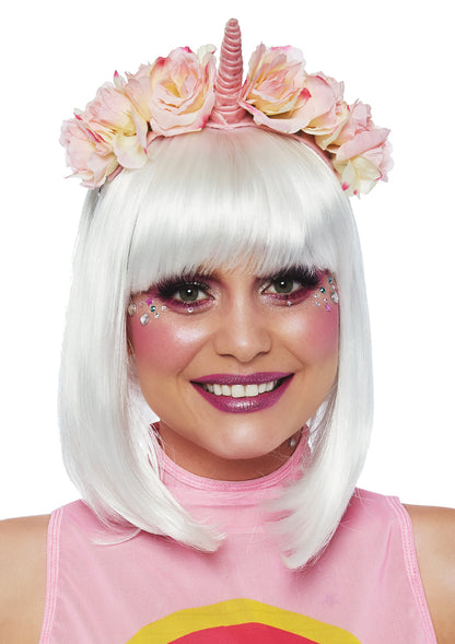 Pastel Velvet Unicorn Flower Headband