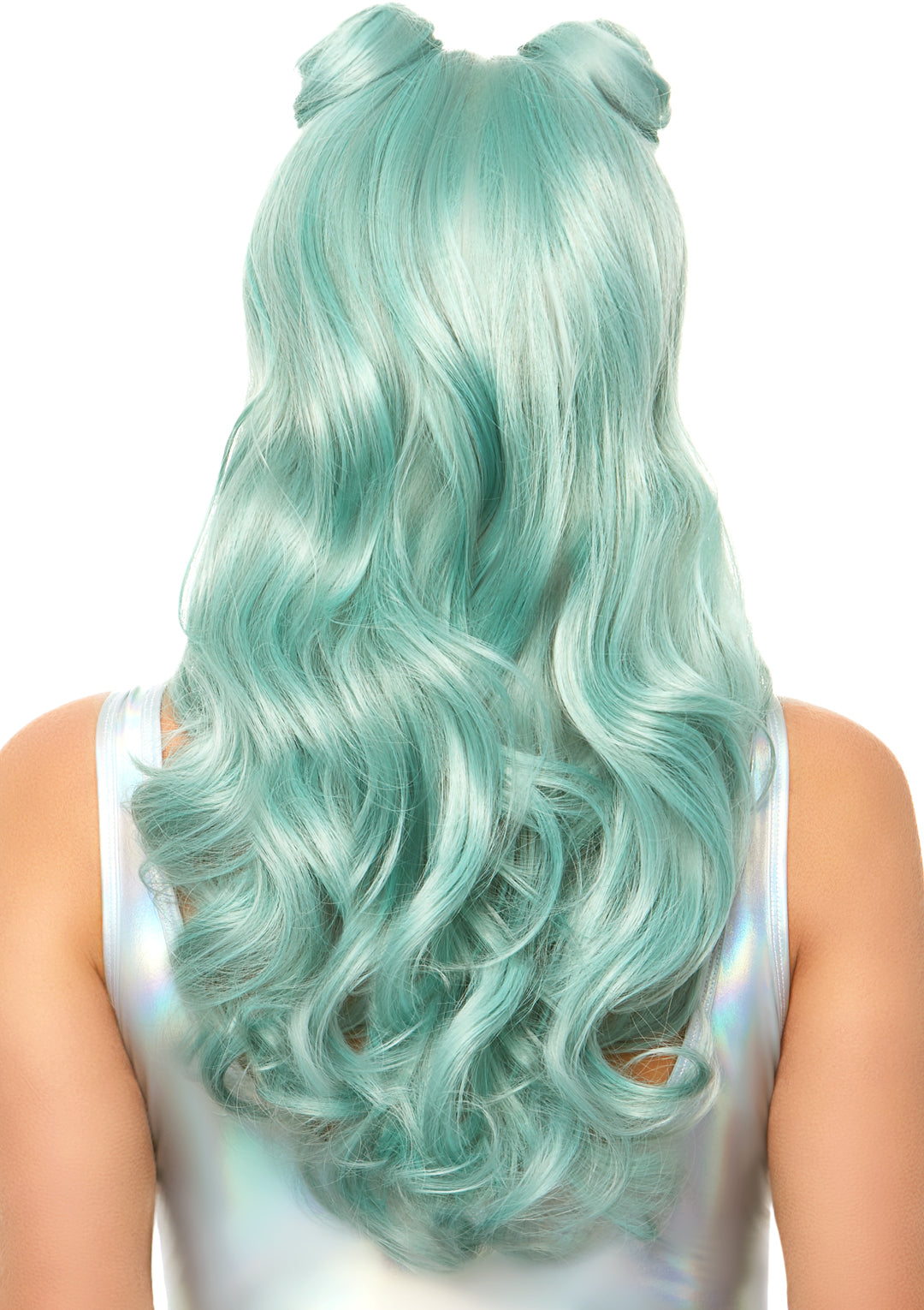 Leg Avenue 24" Beachy waves long wig with buns