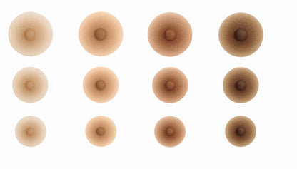 Amolux Self-Adhesive Silicone Nipples | Attachable Realistic Nipples for Breast Forms & Natural Look