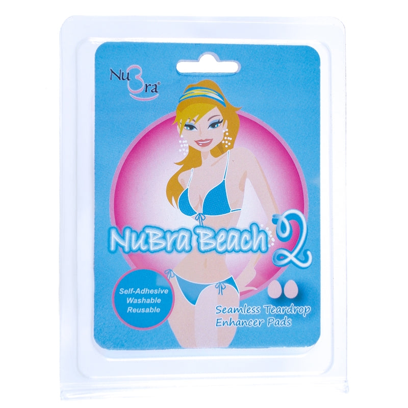 NuBra Beach Oval Adhesive Silicone Push Up Enhancer Pads